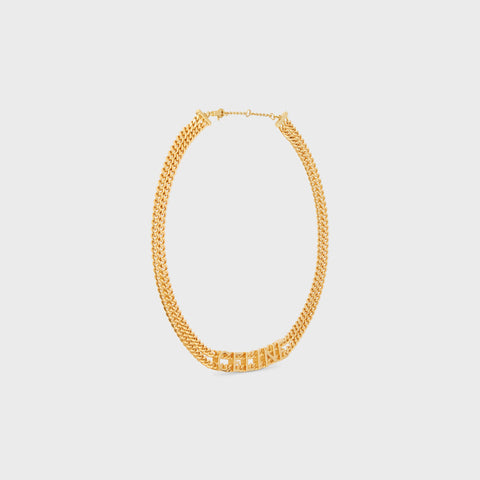 Celine Gourmette 18K Gold Necklace product image 6, provided for visual reference and product detail review