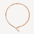 Bvlgari Serpenti Viper Demi-Pave Diamonds 18K Gold Necklace product image 1, provided for visual reference and product