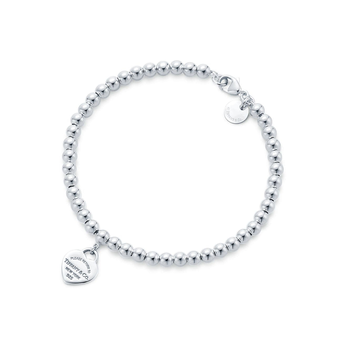 Tiffany Return to Blue Heart Tag Bead 18K Gold Bracelet product image 2, provided for visual reference and product detail