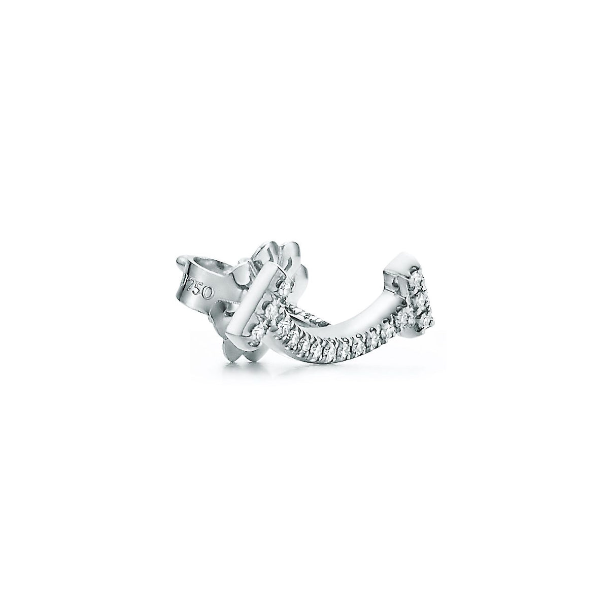 Tiffany Smile Diamonds 18K Gold Earrings product image 5, provided for visual reference and product detail review