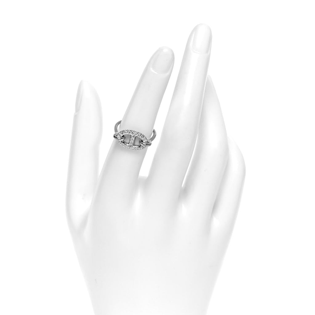Hermes Farandole Diamond 18K Gold Ring product image 3, provided for visual reference and product detail review