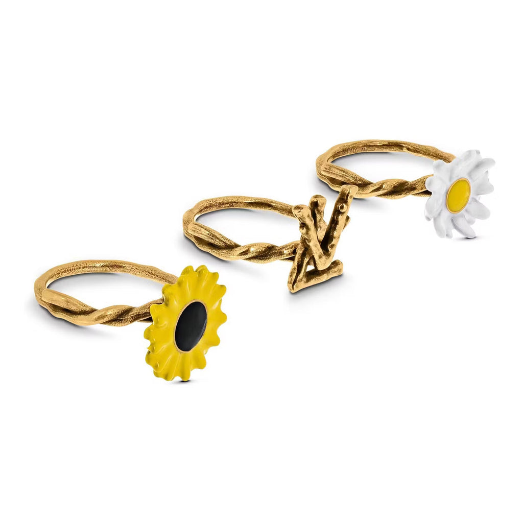 Louis Vuitton Gardening Set of Three 18K Gold Ring product image 2, provided for visual reference and product detail review