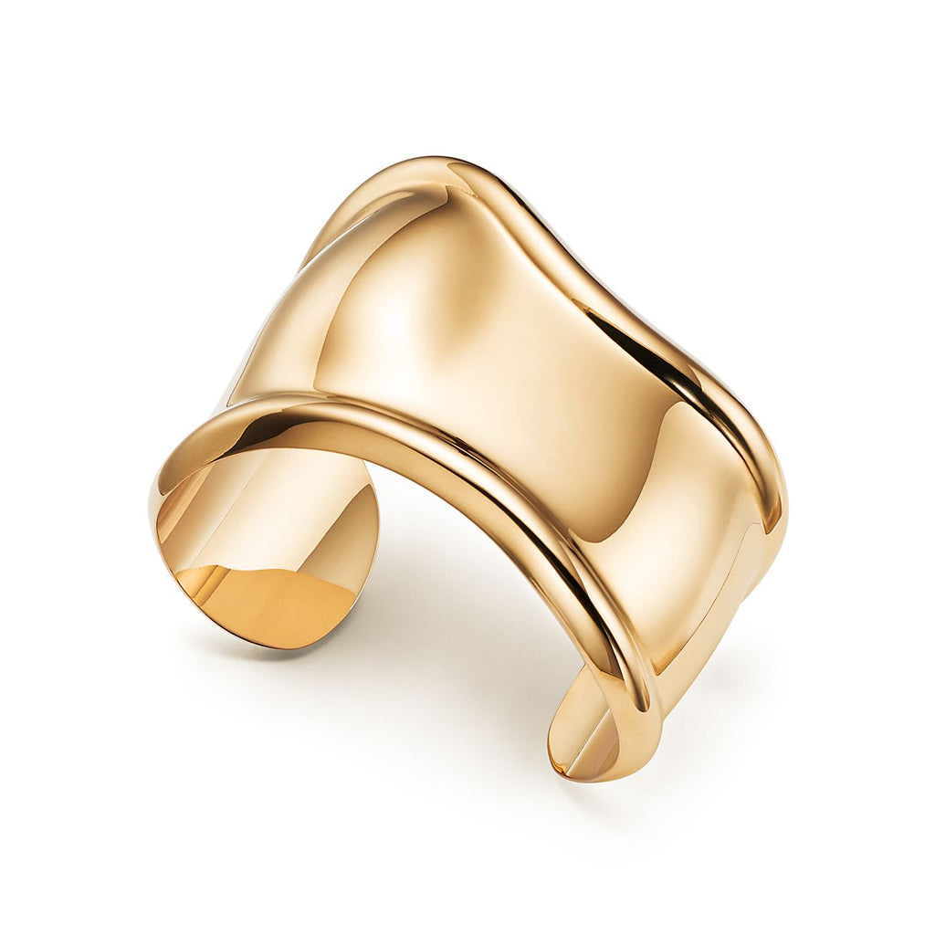 Tiffany Elsa Peretti Small Bone Cuff 18K Gold Bracelet product image 2, provided for visual reference and product detail