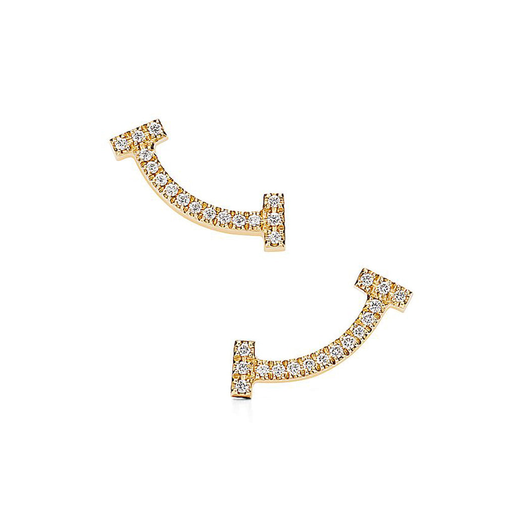 Tiffany Smile Diamonds 18K Gold Earrings product image 1, provided for visual reference and product detail review