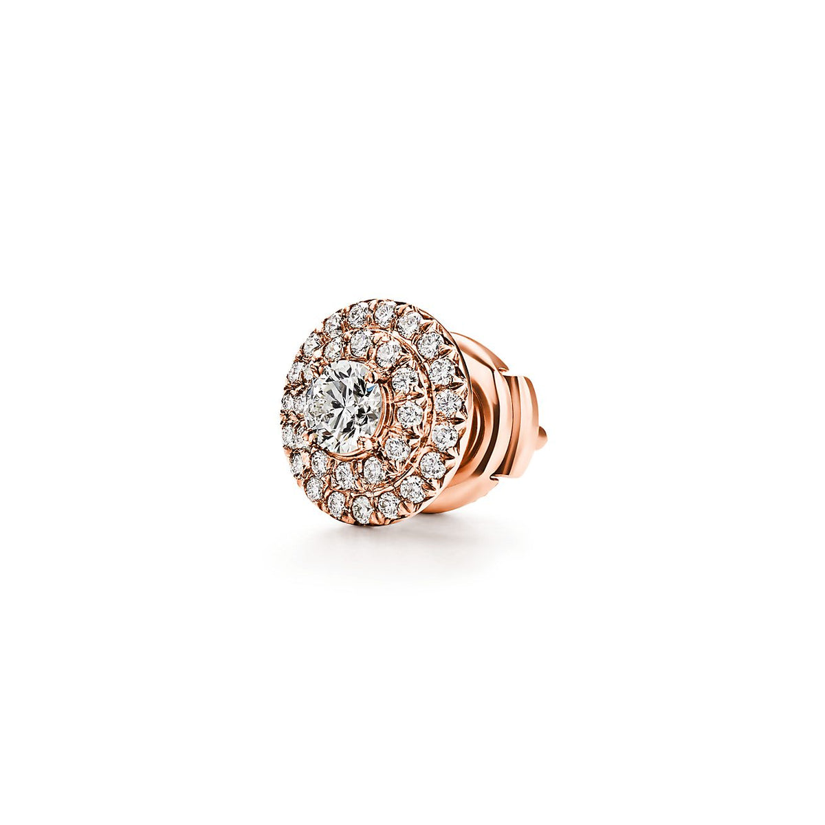Tiffany Soleste Diamonds 18K Rose Gold Earrings product image 3, provided for visual reference and product detail review