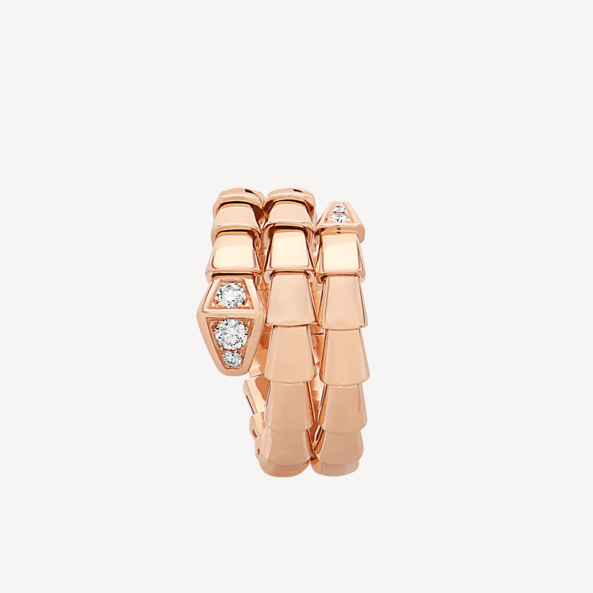 Bvlgari Serpenti Viper Demi Diamond 18K Gold Ring product image 5, provided for visual reference and product detail review