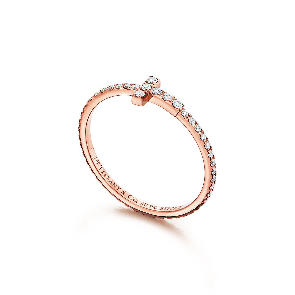 Tiffany Diamond Wire 18K Gold Ring product image 2, provided for visual reference and product detail review