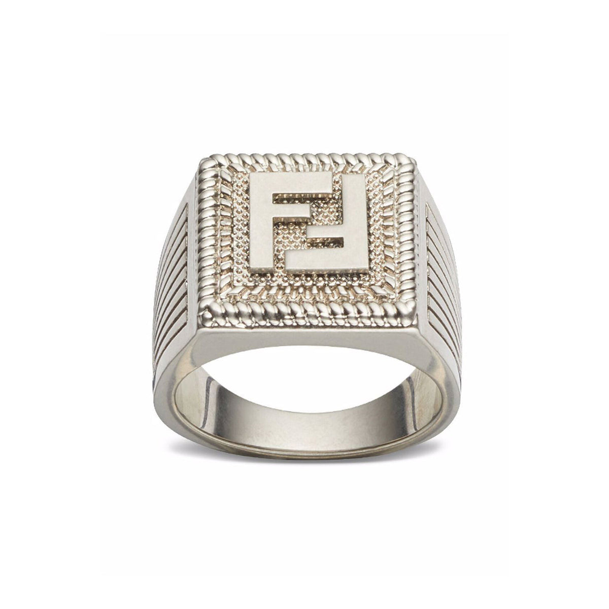 FF Guillochet 18K Gold Ring product image 2, provided for visual reference and product detail review