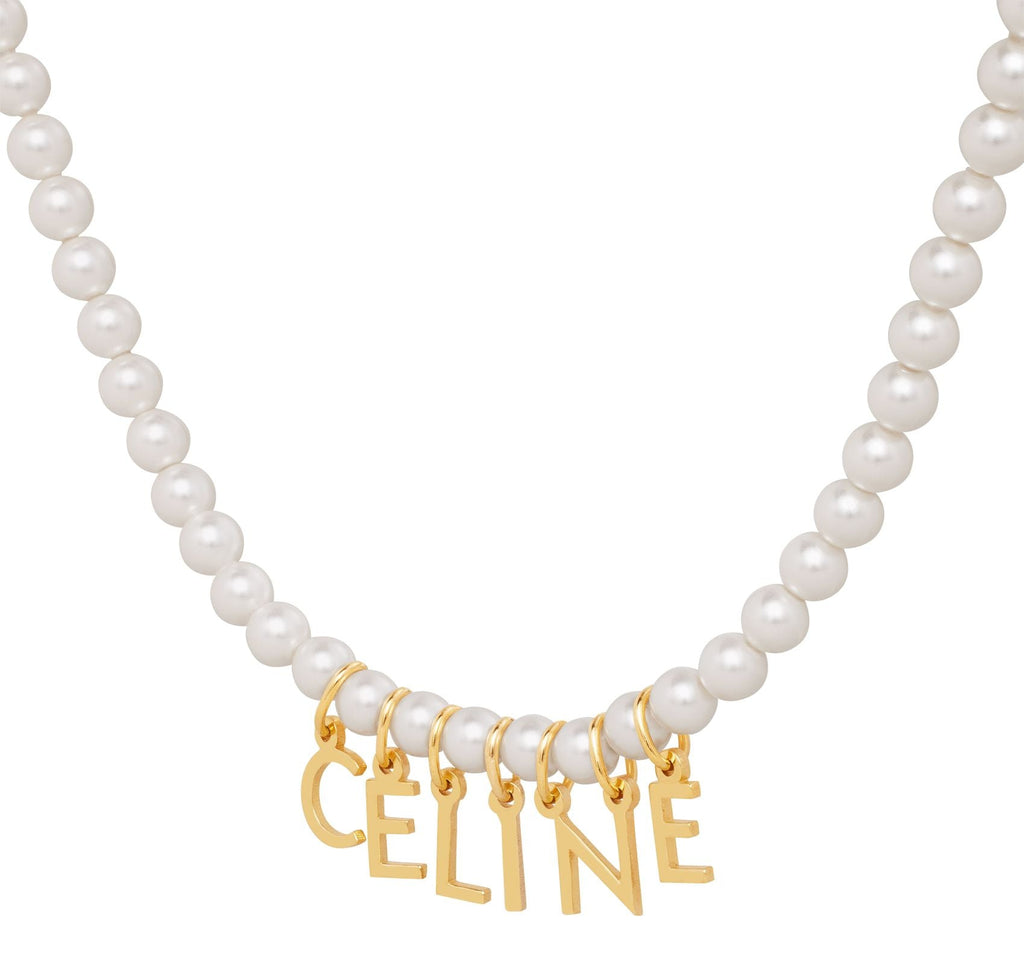 Celine Paris Pearl 18K Gold Necklace product image 3, provided for visual reference and product detail review