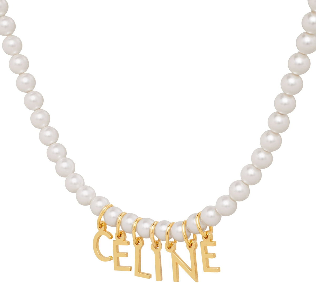 Celine Paris Pearl 18K Gold Necklace product image 3, provided for visual reference and product detail review