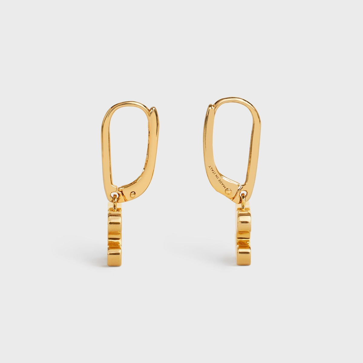 Celine Rhinestone 18K Gold Earrings product image 2, provided for visual reference and product detail review