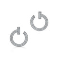 Tiffany T1 Open Hoop 18K White Gold Earrings product image 1, provided for visual reference and product detail review