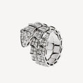 Bvlgari Serpenti Viper Full Pave Diamond 18K Gold Ring product image 1, provided for visual reference and product detail