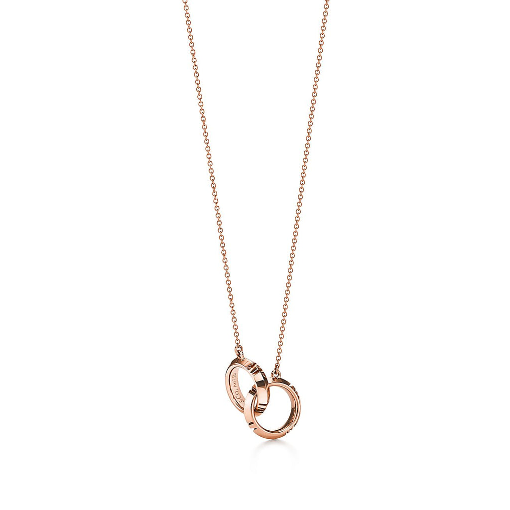 Tiffany Atlas X Closed Interlocking Pendant 18K Gold Necklace product image 1, provided for visual reference and product