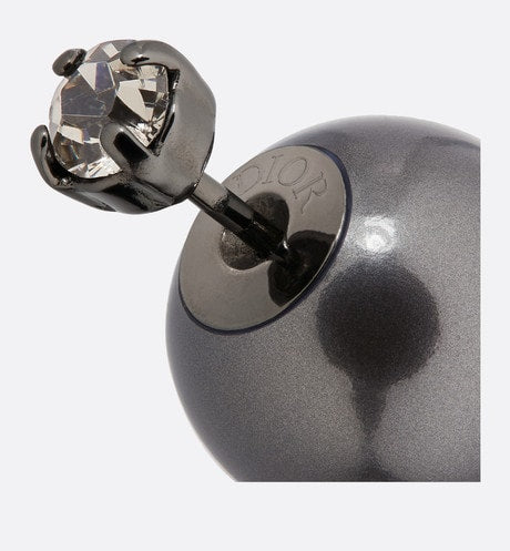 Dior Tribales Black Resin Pearls 18K Gold Earrings product image 3, provided for visual reference and product detail review
