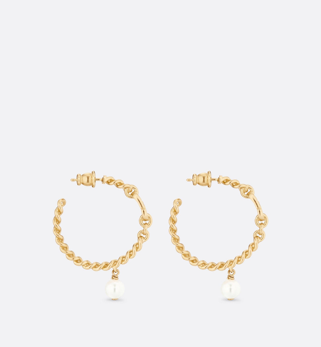 Dior 30 Montaigne 18K Gold Earrings product image 2, provided for visual reference and product detail review