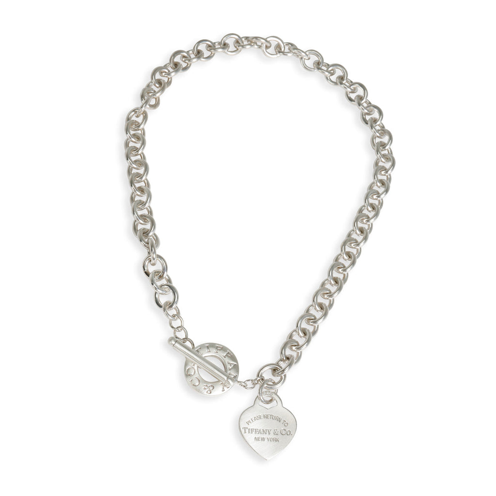 Tiffany Heart Tag 18K Gold Necklace product image 1, provided for visual reference and product detail review