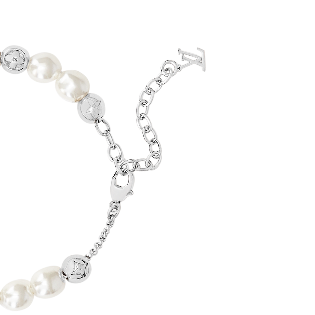 Louis Vuitton Monogram White Pearls 18K Gold Bracelet product image 3, provided for visual reference and product detail