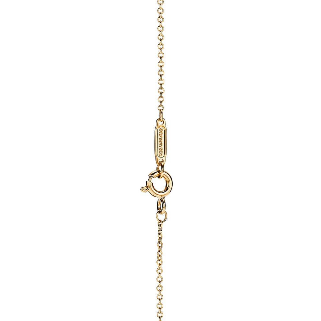 Tiffany Return to Mini Double Heart 18K Gold Necklace product image 3, provided for visual reference and product detail