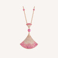 Bvlgari DIVAS' DREAM Pink Diamonds 18K Gold Necklace product image 1, provided for visual reference and product detail review