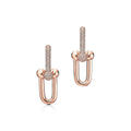 Tiffany HardWear Large Link Diamonds 18K Gold Earrings product image 1, provided for visual reference and product detail