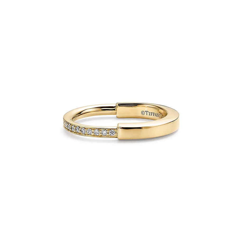 Tiffany Lock Diamonds 18K Yellow Gold Ring product image 5, provided for visual reference and product detail review