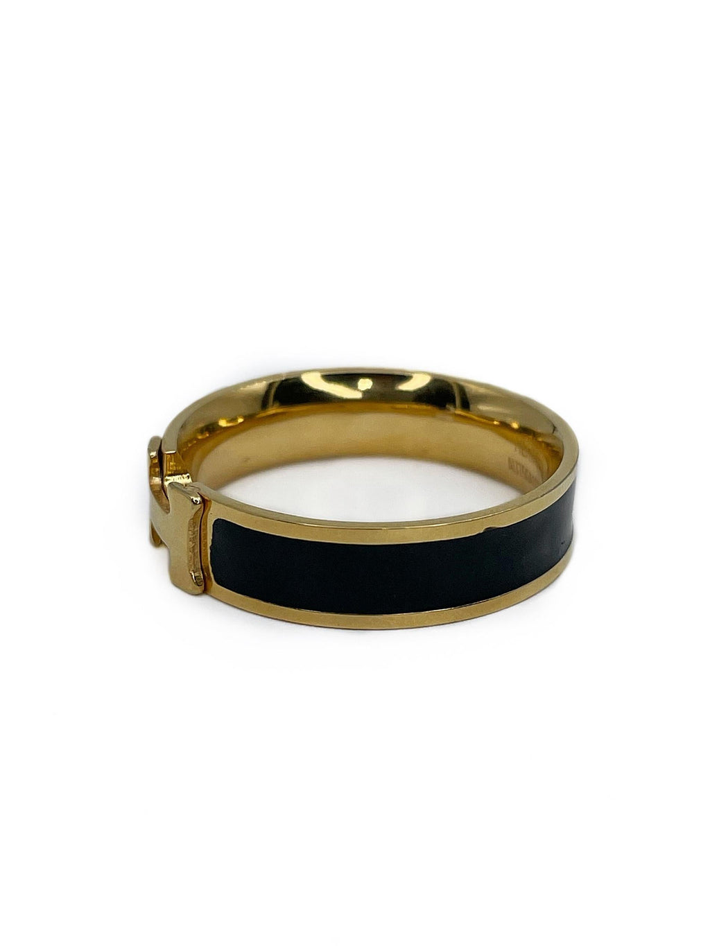 Hermes Vintage Clic 18K Gold Ring product image 2, provided for visual reference and product detail review