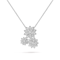 Three Flowers Lotus 18K Gold Necklace product image 1, provided for visual reference and product detail review