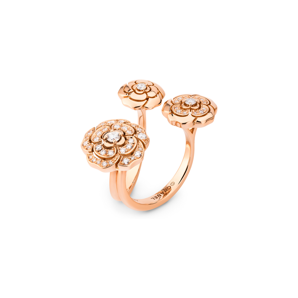 Chanel Extrait De Cam ̈¦lia 18K Gold Ring product image 1, provided for visual reference and product detail review