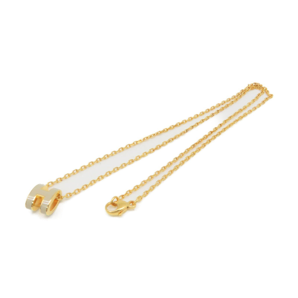 Hermes Mini Pop Grey 18K Gold Necklace product image 7, provided for visual reference and product detail review