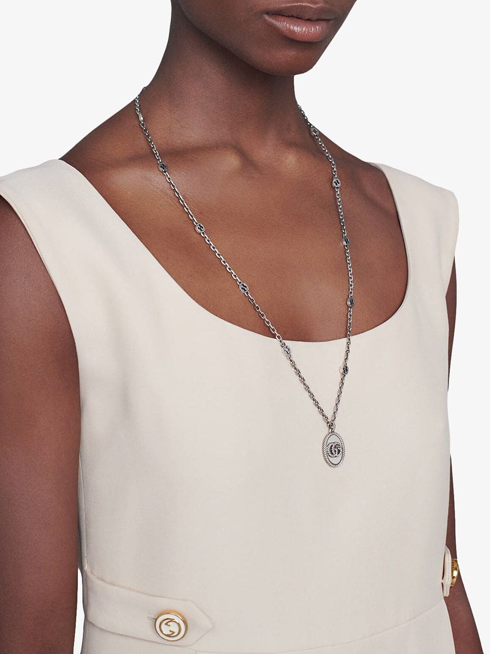 Double Gucci Pendant Necklace product image 4, provided for visual reference and product detail review