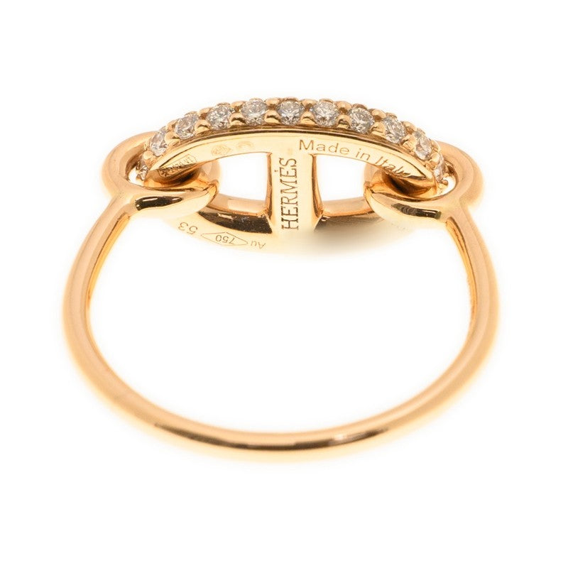 Hermes Farandole Diamond 18K Gold Ring product image 5, provided for visual reference and product detail review