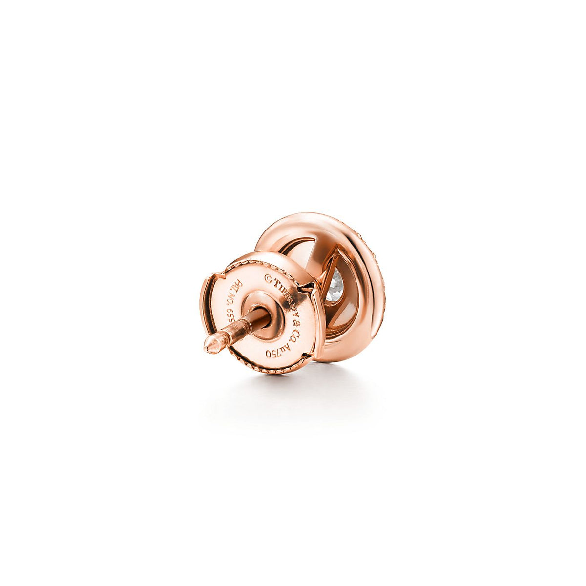 Tiffany Soleste Diamonds 18K Rose Gold Earrings product image 5, provided for visual reference and product detail review