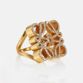 LOEWE Anagram Crystals 18K Gold Ring product image 1, provided for visual reference and product detail review