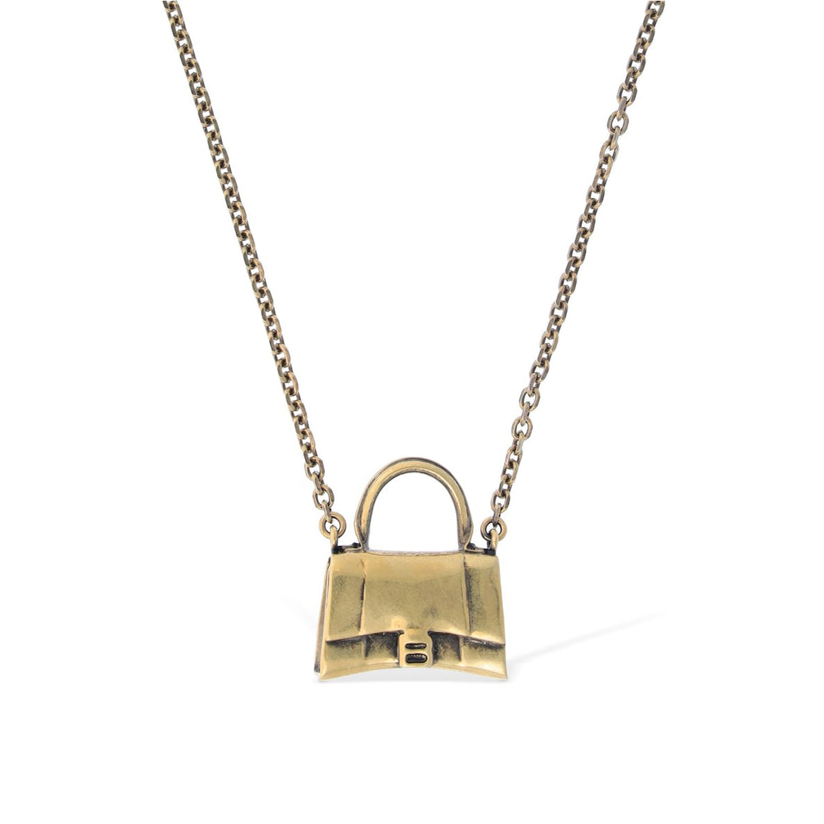 Balenciaga Hourglass Bag 18K Gold Necklace product image 1, provided for visual reference and product detail review