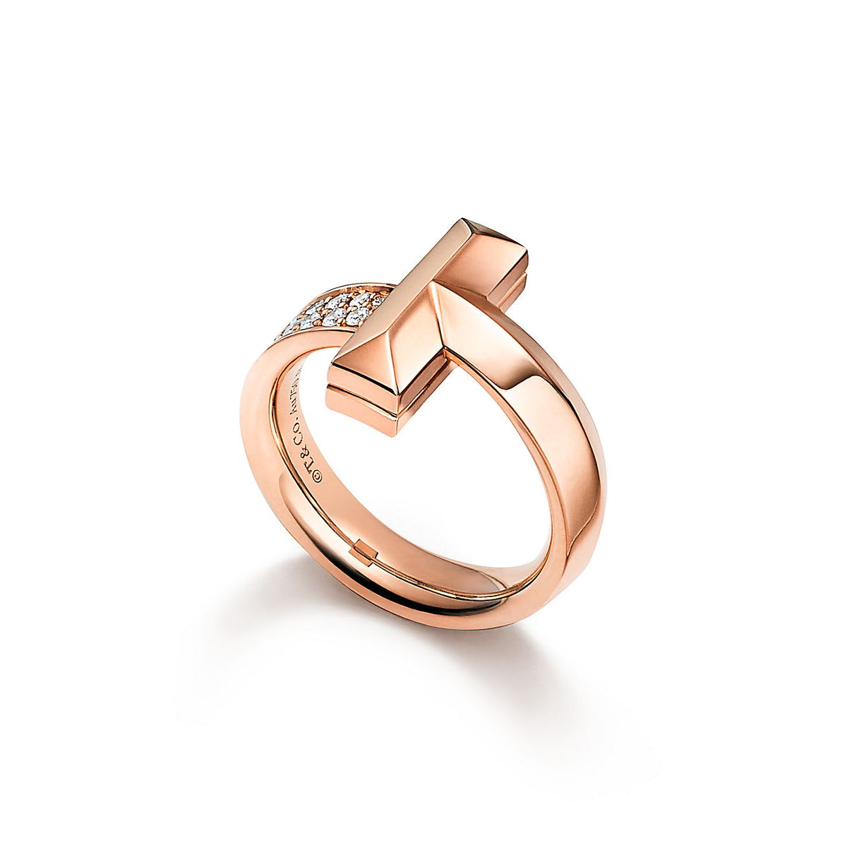 Tiffany T1 Diamonds 18K Gold Ring product image 3, provided for visual reference and product detail review
