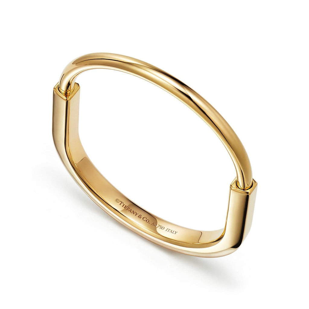 Tiffany Lock Bangle 18K Gold Bracelet product image 7, provided for visual reference and product detail review