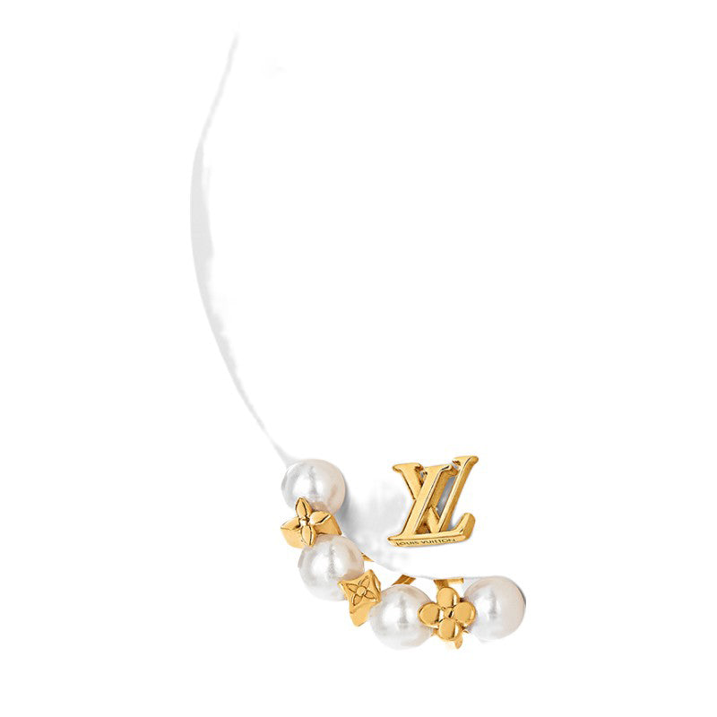 Louis Vuitton Monogram Pearls 18K Gold Earrings product image 6, provided for visual reference and product detail review