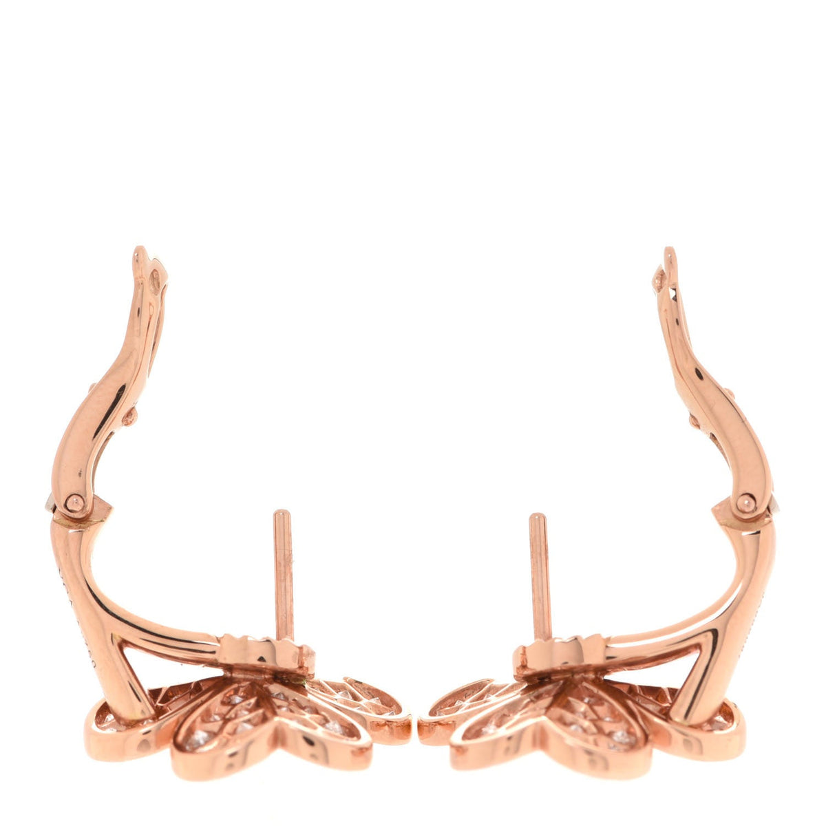 Frivole Pink Sapphire 18K Gold Earrings product image 5, provided for visual reference and product detail review