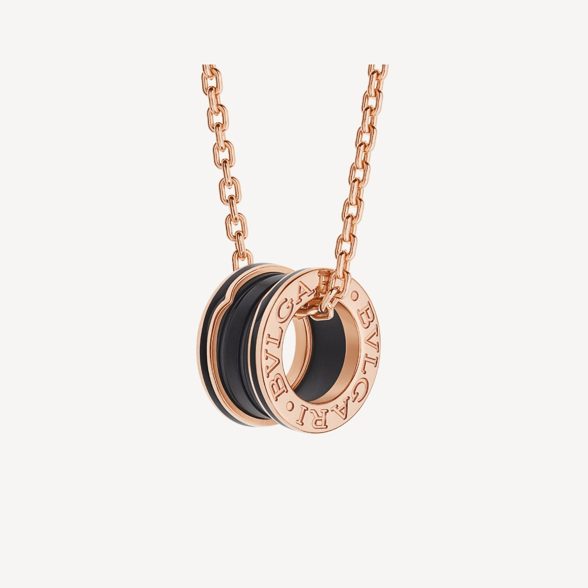 B.zero1 Black Ceramic 18K Gold Necklace product image 1, provided for visual reference and product detail review