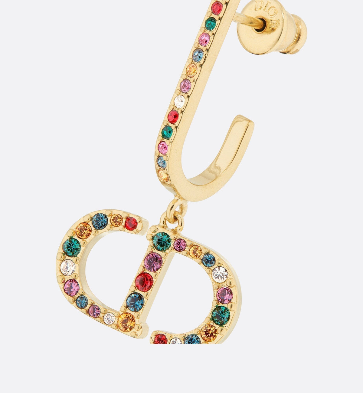 Dior 30 Montaigne Crystals 18K Gold Earrings product image 3, provided for visual reference and product detail review