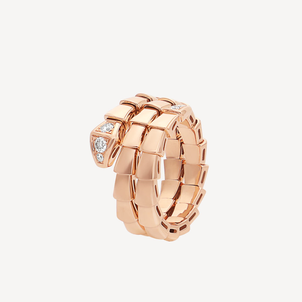 Bvlgari Serpenti Viper Demi Diamond 18K Gold Ring product image 1, provided for visual reference and product detail review