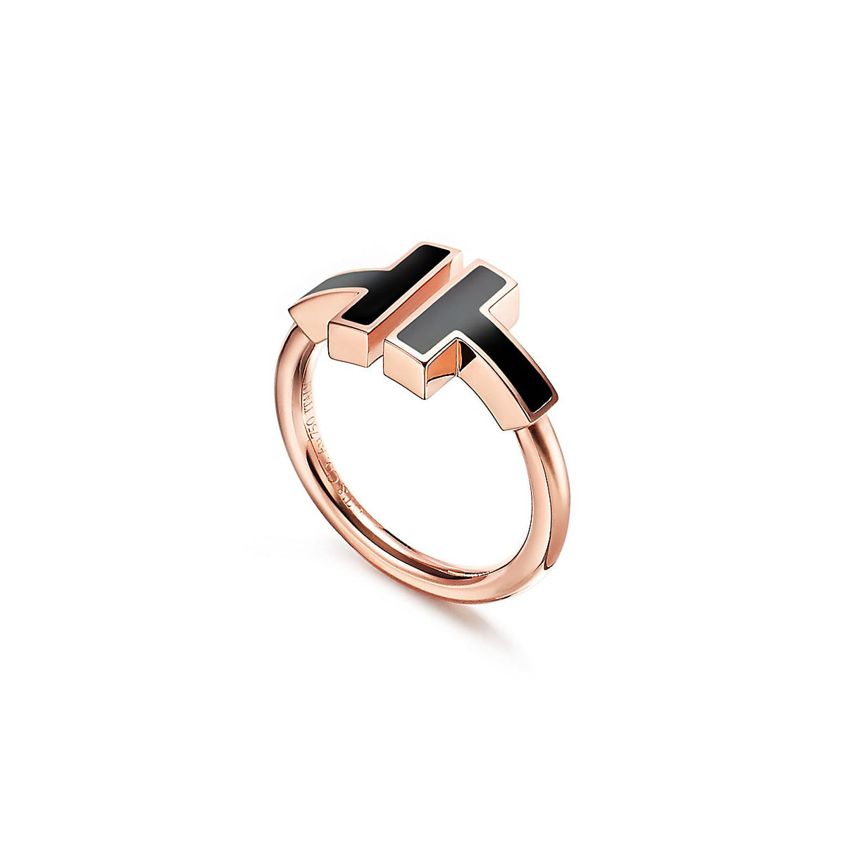 Tiffany Black Onyx Wire 18K Gold Ring product image 3, provided for visual reference and product detail review