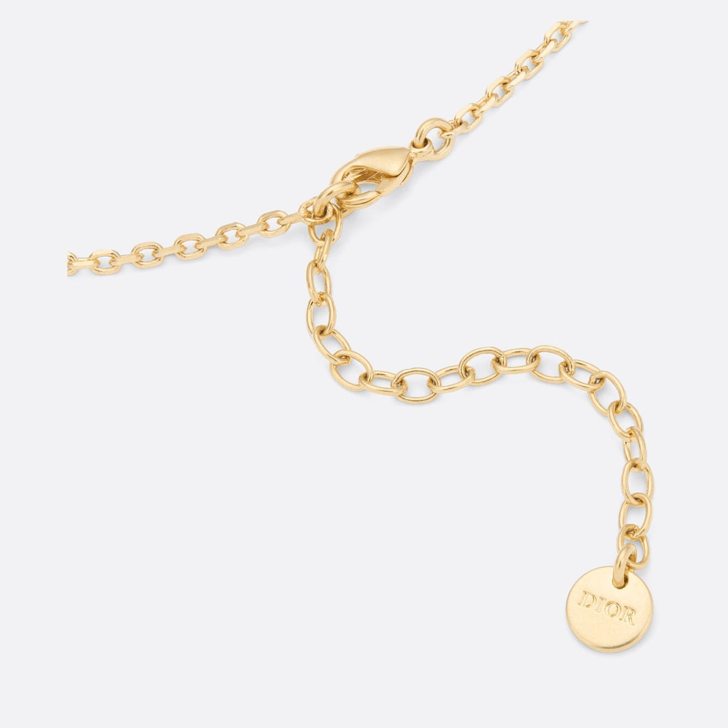 Dior Petit Multicolor Crystals 18K Gold Necklace product image 5, provided for visual reference and product detail review