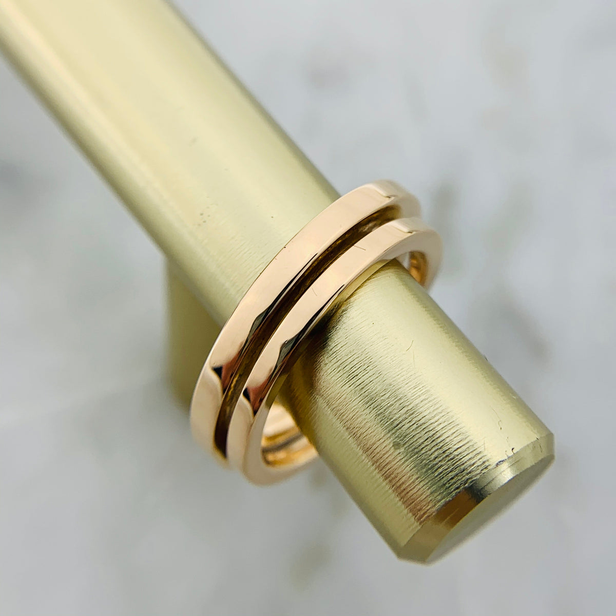 Tiffany Diamond Square 18K Gold Ring product image 9, provided for visual reference and product detail review