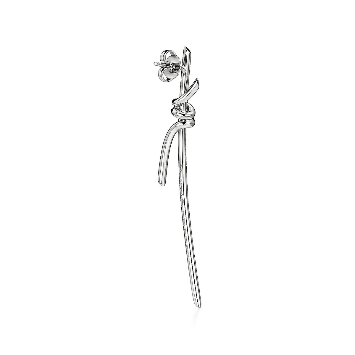 Tiffany Knot Drop Diamonds 18K Gold Earrings product image 6, provided for visual reference and product detail review