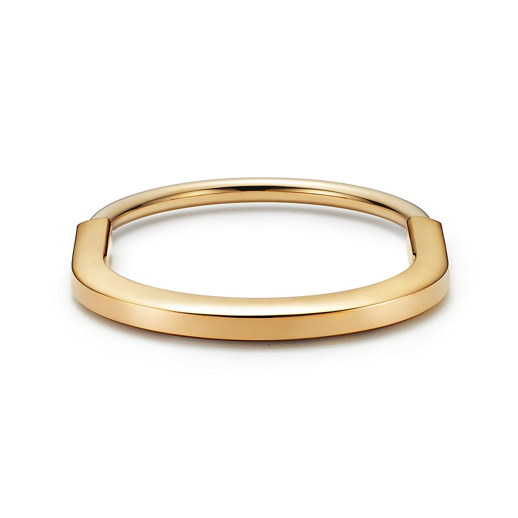 Tiffany Lock Bangle 18K Gold Bracelet product image 8, provided for visual reference and product detail review