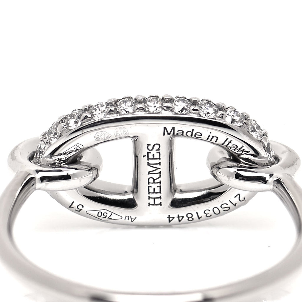 Hermes Farandole Diamond 18K Gold Ring product image 7, provided for visual reference and product detail review
