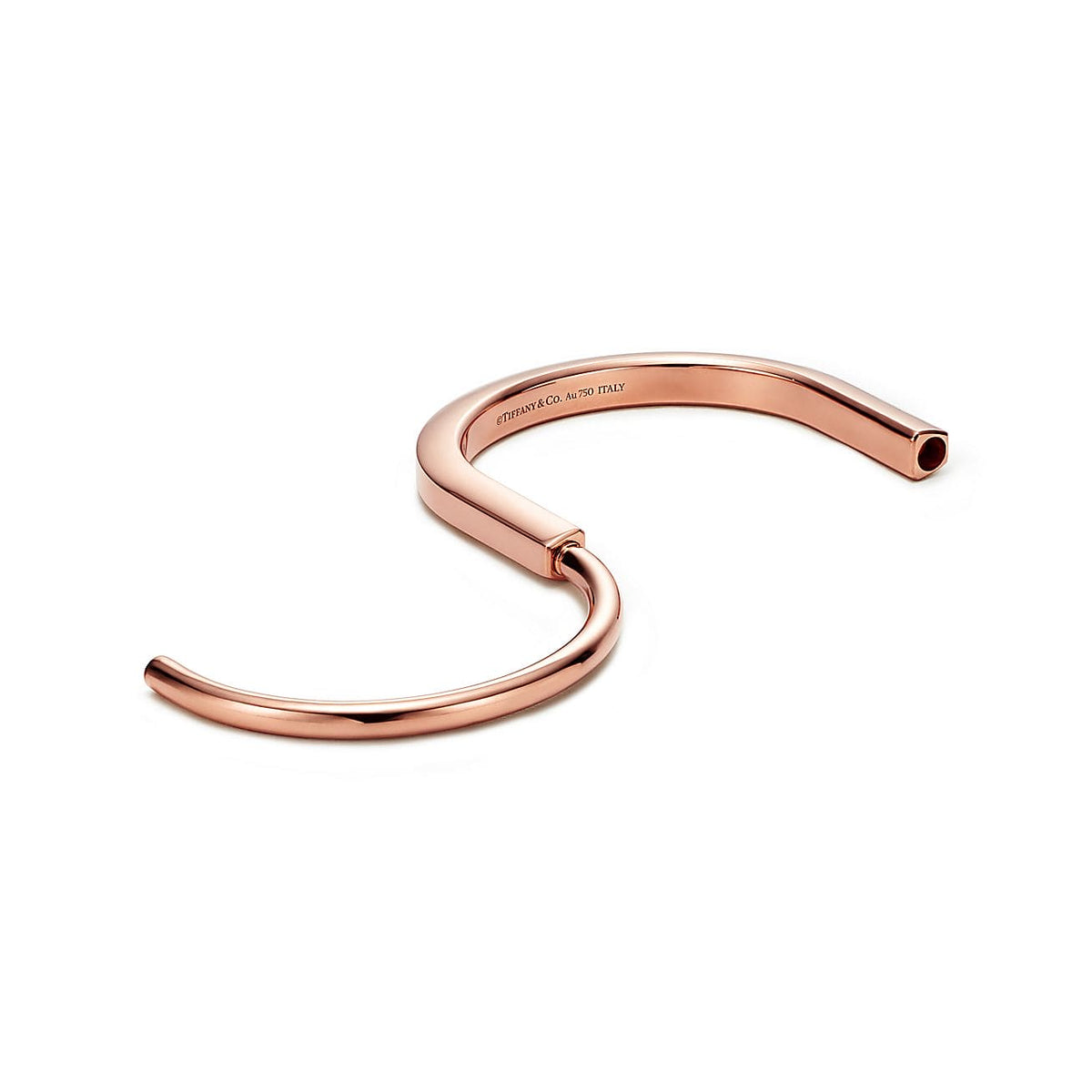 Tiffany Lock Bangle 18K Gold Bracelet product image 11, provided for visual reference and product detail review