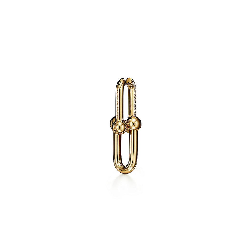 Tiffany HardWear Large Link Diamonds 18K Gold Earrings product image 7, provided for visual reference and product detail